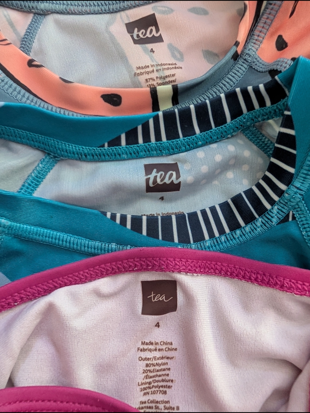 Tea Collection Rashguard Bundle, 4T (V6) - Picture 2 of 2